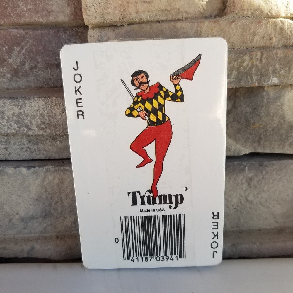 Donald Trump is the Joker Playing Cards Deck Floral Sealed vtg Made in USA OA